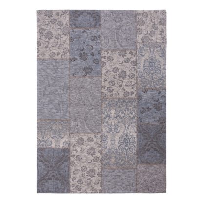 c458ccc267805ba03b5662efb05f884ab053b479986fdadd149b892868547381.jpg An Image of Romance Patchwork Rug Grey and White