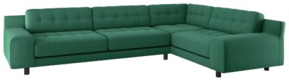 021cc8cf7263dd4655138dfab34bd806025cba2e1f706a5430e3428fd33f7718.jpg An Image of Habitat Hendricks Left Corner Fabric Sofa - Teal