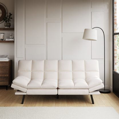2510cfb1b1ce30ccaa5b5c93e8fec9236063d8a9dbcae1d353c6e6a1cf917e09.jpg An Image of Luis Clic Clac Sofa Bed Grey