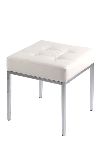 371aec4db423ce42a52360f883ce20d2537d9c8f29d986a82a3309db22faf4c7.jpg An Image of Stiletto White and Chrome Stool