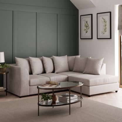 3fb685ab147b5ac979b07c38d1a9aa20324a1f168a1a0006601112e160596574.jpg An Image of Blake Chunky Chenille Large Corner Sofa Silver