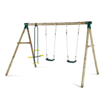 657b19b647aff0f724c708cae86168e6b26afba8de531760da5e0503d0d47f7c.jpg An Image of Plum Colobus Wooden Swing Set