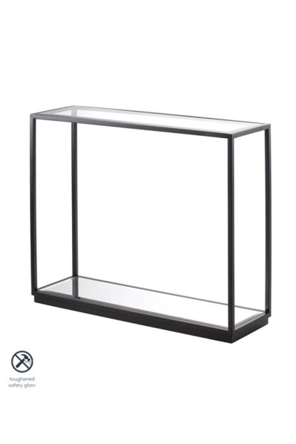 701825e77d3acefd12d3cc6b68f8027aa5e786c3bf552cb02a992f505f9347c1.jpg An Image of Rippon Black Rectangular Console Table