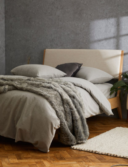 7238ebfe302ce2a81dcc2718d1ba10cff426e3a6045203d846a8c73fdb188bf7.jpg An Image of M&S 2 Pack Pure Cotton Brushed Pillowcases