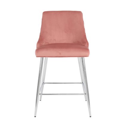 82514f6b32cca0a79e524cb5f22c50620d7a596cbd890ed9261640570904ffb2.jpg An Image of Peyton Velvet Bar Stool Grey