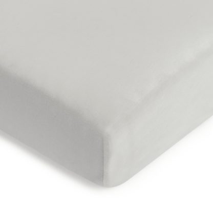 aa0293d5ec91583b873db0ad176baf51c4b3cbe0e09c13f531d13588be7af982.jpg An Image of Habitat Kids 2 Pack Cotton Jersey Grey Fitted Sheet - Cotbed