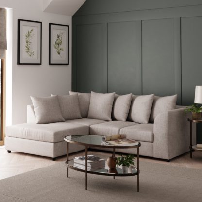 acefac58d202d7b38a5ea1a5545e1e28535fcfe3a43df539ca10f701326d6399.jpg An Image of Blake Chunky Chenille Large Corner Sofa Silver