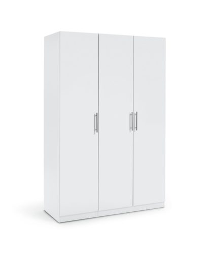 b0206f0770989699f165b63f59c8453750ff1a1185c7283451ac33cfea4c6700.jpg An Image of Habitat Munich 3 Door Wardrobe - White Gloss
