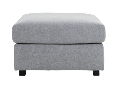 An Image of Habitat Florence Fabric Footstool - Grey