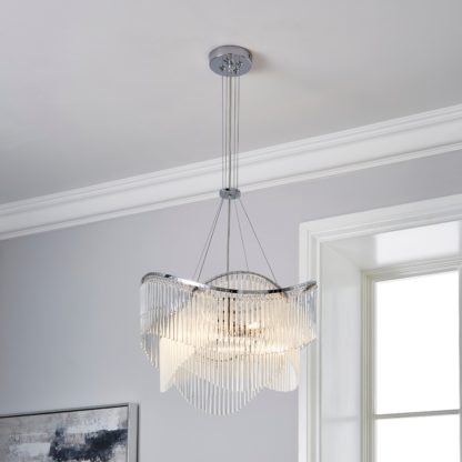 e9c86bedf859ebe79f6b6fe555a39d9500933e655ec479ae404c427e59a733fe.jpg An Image of Isabella 3 Light Ceiling Fitting Chrome