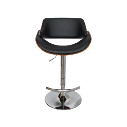 fe590a9a976ea6d42a16c08ebcd4e74bc211acf6d95b875a2e5e78cc3b36dacd.jpg An Image of Rylee Black PU Leather Bar Stool Black