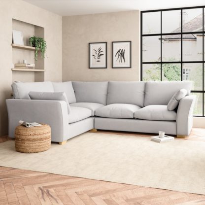 0248b2dbf803183a7fa49b4ca495b755c45b2d11245403b817ddff8ad760ef78.jpg An Image of Blakeney Textured Weave Corner Sofa Textured Weave Graphite