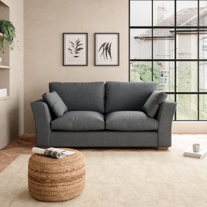 059e75903f3fd012e87c9ea805d0e74e60d736f67f85c9a91e5d8356493bc58d.jpg An Image of Blakeney Textured Weave 2 Seater Sofa Textured Weave Graphite
