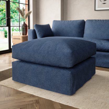 b8133140492eadcd9e1c6867ac33853bef95f2d8f08491498869698079b48ea0.jpg An Image of Alnwick Soft Cotton Footstool Soft Cotton White Sand