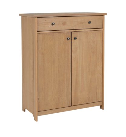 ca06923448fa1144aa0bf7443991b6fedc4bfc8753c604b174e571d1e63c22fe.jpg An Image of Habitat Denver 2 Door Tall Cabinet - Pine