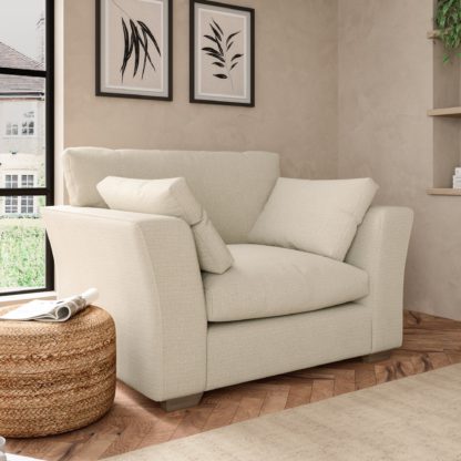 cf812bd63baf38b02ffe4587d7ba79af708b2b243a99b4e20292b060fcdabe79.jpg An Image of Blakeney Textured Weave Snuggle Chair Textured Weave Graphite