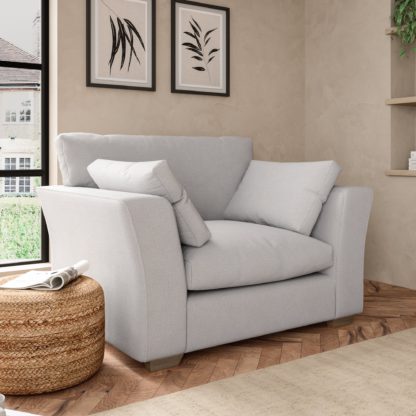 f6bc387c55056b991900cba411c798dd21def756e10cd9872eabcd83bb233b90.jpg An Image of Blakeney Textured Weave Snuggle Chair Textured Weave Graphite