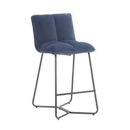 0a4566dce14bdb1c0af36416f7c94d6c8f18eeb5d822a4f0d216959fc3f6cab0.jpg An Image of Logan Velvet Bar Stool Olive (Green)