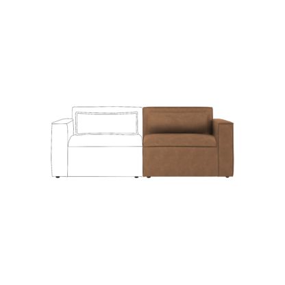 1200a56143f6ad1a5f931bf81c0273bfd7ee66f1f35bad15471acd8f2d28941a.jpg An Image of Modular Arne Faux Leather Right Hand Seat Grey