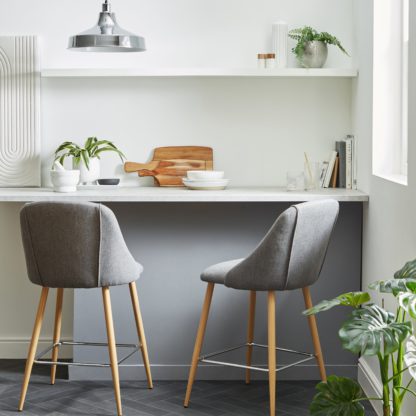 2561dbbe740cfeeabf9e5362e6efa487cab2377aac9ff7bd6ff5d2d605cb3b14.jpg An Image of Luna Bar Stool Charcoal