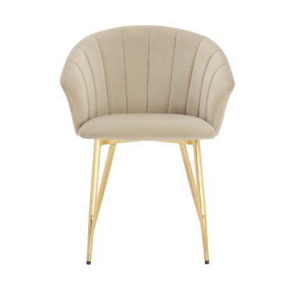 3c0098bc70d26f52b61fa2c303a4c9df68219483bb2db0f217950cc82ad84e95.jpg An Image of Kendall Velvet Carver Chair Grey