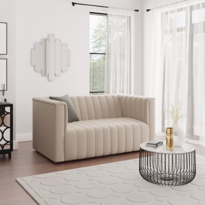 5891981b1dd60e1dea493eaae309f3b5b004feb4dbc1335166ed414c1cf8e0fe.jpg An Image of Cora Chenille 2 Seater Sofa Beige
