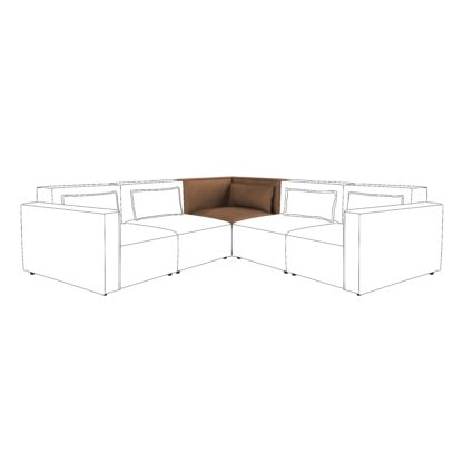 af60b7599dc10cd8c063d6d8e25e1cafe7129311967d7ccaa1fc6f28e8fd0b3a.jpg An Image of Modular Arne Faux Leather Corner Piece Grey