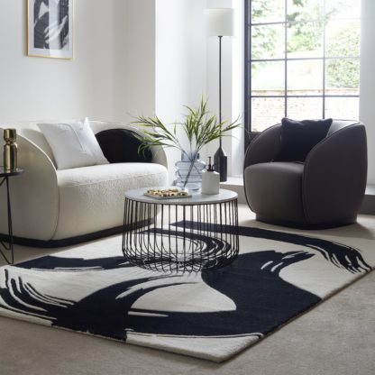 b52214e55e3fab2e849853f59d069b188d9f681d037c098d7af6b309e09587d2.jpg An Image of Contour Abstract Rug Contour Abstract Monochrome