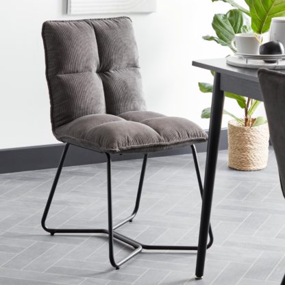 268b1fe5a6aedab0a05fb661fdc33fc416447702e9e949897727b13a6bfeec7a.jpg An Image of Logan Charcoal Cord Dining Chair Charcoal