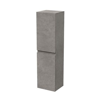 71ce61645e0f02ce511d5c4f7dc82137f77ada5d590b2ad70ad506d11fd3fd91.jpg An Image of Bathstore Mino Tall Wall Mounted Unit - Concrete