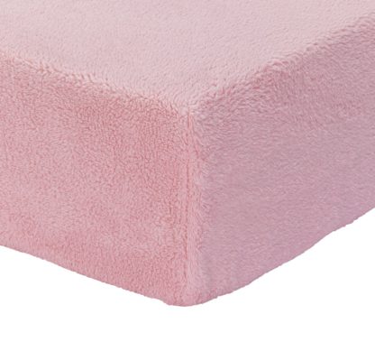 980a7403388b5f0d6a4ccd1e3fa9c210b3e7ef28edcb76b4748a74a51e0b8c8b.jpg An Image of Argos Home Fleece Pale Pink Fitted Sheet - Superking