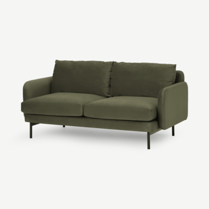 006301bf5ae1641c5c34a53211f6fbb5d3d77ca9564096a32164905d51363931.png An Image of Miro Large 2 Seater Sofa, Pistachio Green Recycled Velvet