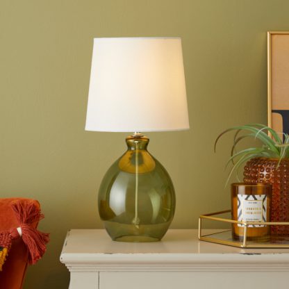 0540b1b9861e9d432467be078722514b05b63d7f0b9d85a0fc2a5daa726f9822.jpg An Image of Abbott Glass Table Lamp Smoke (Grey)