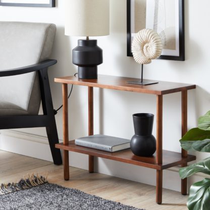 15349752d76ab39cf21d62eeb79cad7c87f3dd7adad0ba674bd93d9dd55b2774.jpg An Image of Sheamus 2 Tier Side Table Wood (Brown)