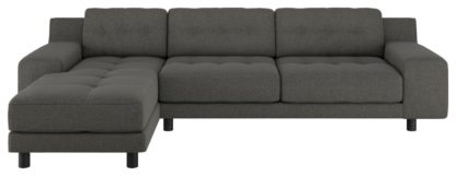 1c34d2adb30a656d916713df435d2a262bbe0cc9da71c279dacec2d4ac93279a.jpg An Image of Habitat Hendricks Left Corner Wool Chaise - Charcoal