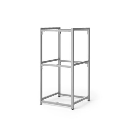 393eafb0ebac9ad3dbdb797b8a74725e3b84411e899e3b35e4f184ebd22ab03e.jpg An Image of Modular 3 Shelf Silver Frame Component Silver