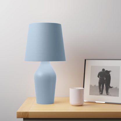 53b9743c4eafc62b0e7b59f07ef6918c82525b81f3ba3fe6579d2de20b440a03.jpg An Image of Ava Stoneware Graphite Table Lamp Grey