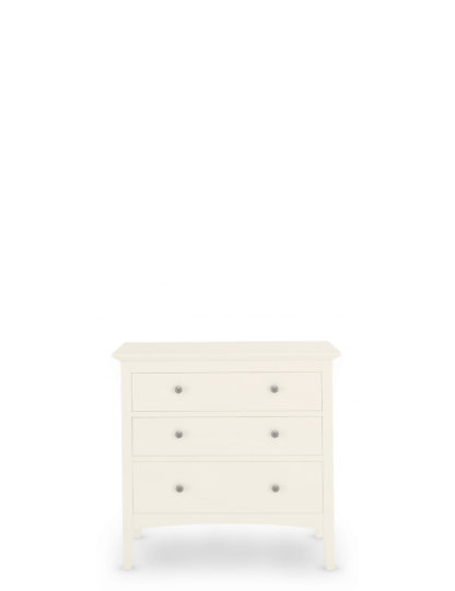 6467aab095a051b3bcf26c89fa7dcd5f981b5f084d275baa8aaf582006f4fafe.jpg An Image of M&S Hastings Ivory 3 Drawer Chest, Ivory