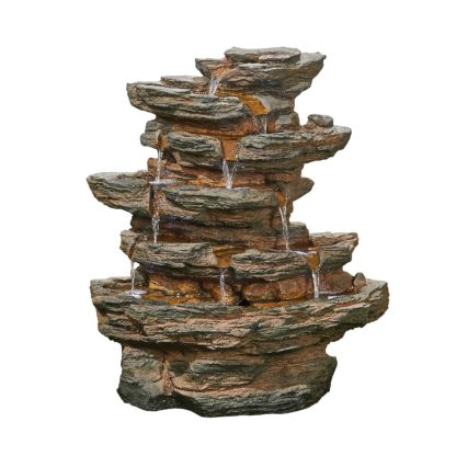 6877414b44c2dfcf8d075d4ef016a22a65134d1df6b6bcb4b2412acb6afd7166.jpg An Image of Stylish Fountain Red Rock Springs Water Feature with LEDs