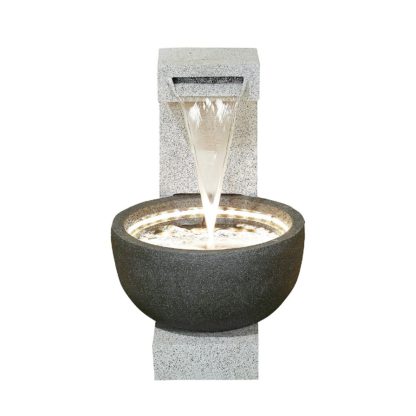 713716c8252b89ca56373355c506a3b1b03d03bdd8d16a65b90c76e6b4022394.jpg An Image of Stylish Fountain Solitary Pour Water Feature with LEDs