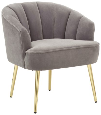 7cd0b8175fa6809c596b522c7c84c1bc1b3a23619f0b4edcca6d71490f025f84.jpg An Image of Pettine Fabric Chair - Grey