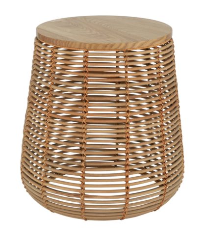 80c941c402c965fffdd019412b819a59dd4968ef0eb5ed8f488ccf05f9617008.jpg An Image of Habitat Hazel Natural Rattan Side Table