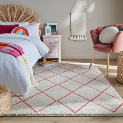 841dc95a2584a4217fee1058c5735d48670b3c808dd2a12aed5db68fa6e774c2.jpg An Image of Malika Berber Rug Blue/White
