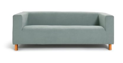 85594a864c3770b15f32118cf56d8eddfefb3d35717c0c6fef870d4dac3ac874.jpg An Image of Habitat Moda 3 Seater Velvet Sofa - Duck Egg