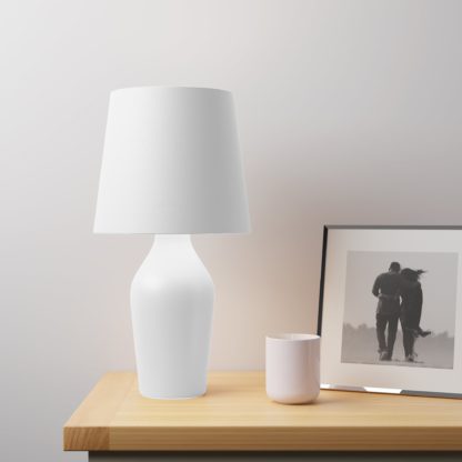8d2ba2d7c36b6c40b4ee2ad318eb431d71cc34f30512e2e101a4c05f4f04d8ee.jpg An Image of Ava Stoneware Graphite Table Lamp Grey