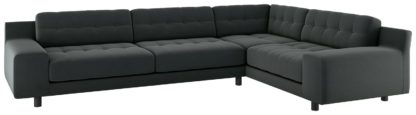 8e662b42f23fbae67a4bd0ca93ac8798f87dd6f106614265137cf2ac5f9dc18f.jpg An Image of Habitat Hendricks Left Corner Velvet Sofa - Grey