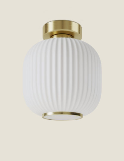 99ea44def21ac0602a4ab7694c5fadc0ddbe2727eeb5fec6a7cdea79ecb6d707.jpg An Image of M&S Amelia Flush Ceiling Light