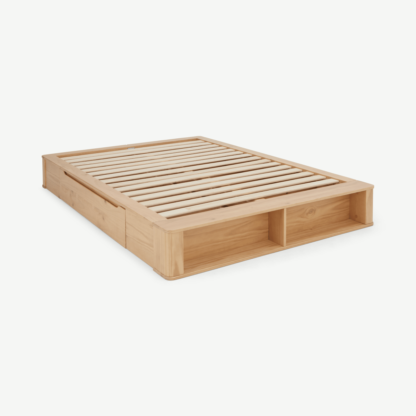 9c0fd3618d853657f1bfbfaba54008f737417929d01bb1900125059a5dcf2448.png An Image of Kano Super King Size Bed with Storage Drawers, Pine