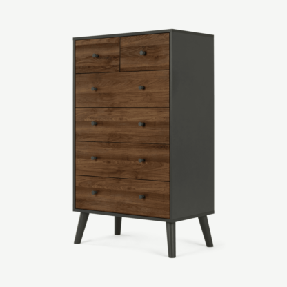 bbb7394bc280f39dff168ccd57199335eb461121090f4701d3d8886f008a4c2a.png An Image of Larsen Tallboy, Walnut & Grey