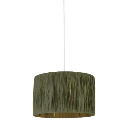 bc2ea16ec3dedf86a7ed06d51faa1289e1f0faccf3c4d7511267d30408eaf130.jpg An Image of Raffia Easy Fit 35cm Shade - Sage